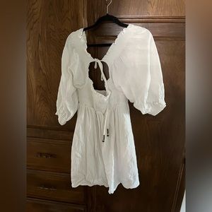 Free people white dress size Large